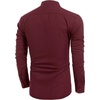 image:imageCOOFANDY Mens Cotton Linen Henley TShirts Long Sleeve Casual Beach Shirts  Mens Linen ShirtRegular Relaxed FitLightweightBreathableand Moisturewicking for BeachVacation or Everyday Summer WearWine Red