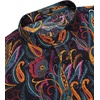 image:imageCOOFANDY Mens Cotton Linen Henley TShirts Long Sleeve Casual Beach Shirts  Mens Linen ShirtRegular Relaxed FitLightweightBreathableand Moisturewicking for BeachVacation or Everyday Summer WearBlack Paisley