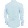 image:imageCOOFANDY Mens Cotton Linen Henley TShirts Long Sleeve Casual Beach Shirts  Mens Linen ShirtRegular Relaxed FitLightweightBreathableand Moisturewicking for BeachVacation or Everyday Summer WearBlue