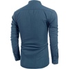 image:imageCOOFANDY Mens Cotton Linen Henley TShirts Long Sleeve Casual Beach Shirts  Mens Linen ShirtRegular Relaxed FitLightweightBreathableand Moisturewicking for BeachVacation or Everyday Summer WearDenim Blue