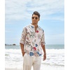 image:imageCOOFANDY Mens Cotton Linen Henley TShirts Long Sleeve Casual Beach Shirts  Mens Linen ShirtRegular Relaxed FitLightweightBreathableand Moisturewicking for BeachVacation or Everyday Summer WearKhaki Floral