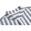 image:imageCOOFANDY Mens Cotton Linen Henley TShirts Long Sleeve Casual Beach Shirts  Mens Linen ShirtRegular Relaxed FitLightweightBreathableand Moisturewicking for BeachVacation or Everyday Summer WearGrey Blue Striped