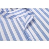 image:imageCOOFANDY Mens Cotton Linen Henley TShirts Long Sleeve Casual Beach Shirts  Mens Linen ShirtRegular Relaxed FitLightweightBreathableand Moisturewicking for BeachVacation or Everyday Summer WearBlue White Striped