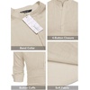 image:imageCOOFANDY Mens Cotton Linen Henley TShirts Long Sleeve Casual Beach Shirts  Mens Linen ShirtRegular Relaxed FitLightweightBreathableand Moisturewicking for BeachVacation or Everyday Summer WearLight Khaki