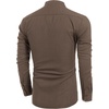 image:imageCOOFANDY Mens Cotton Linen Henley TShirts Long Sleeve Casual Beach Shirts  Mens Linen ShirtRegular Relaxed FitLightweightBreathableand Moisturewicking for BeachVacation or Everyday Summer WearBrown