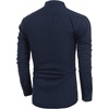 image:imageCOOFANDY Mens Cotton Linen Henley TShirts Long Sleeve Casual Beach Shirts  Mens Linen ShirtRegular Relaxed FitLightweightBreathableand Moisturewicking for BeachVacation or Everyday Summer WearNavy Blue