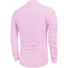 image:imageCOOFANDY Mens Cotton Linen Henley TShirts Long Sleeve Casual Beach Shirts  Mens Linen ShirtRegular Relaxed FitLightweightBreathableand Moisturewicking for BeachVacation or Everyday Summer WearPink