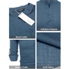 image:imageCOOFANDY Mens Cotton Linen Henley TShirts Long Sleeve Casual Beach Shirts  Mens Linen ShirtRegular Relaxed FitLightweightBreathableand Moisturewicking for BeachVacation or Everyday Summer WearDenim Blue