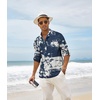 image:imageCOOFANDY Mens Cotton Linen Henley TShirts Long Sleeve Casual Beach Shirts  Mens Linen ShirtRegular Relaxed FitLightweightBreathableand Moisturewicking for BeachVacation or Everyday Summer WearNavy Tiedye
