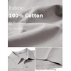 image:imageCOOFANDY Mens Cotton Polo Shirt Short Sleeve Golf Shirts 3 Buttons Casual Work T ShirtsLight Grey