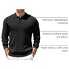 image:imageCOOFANDY Mens Knit Polo Shirts Long Sleeve Casual Dress Pullover Sweater  3 Button Polo Sweater Old Money Lightweight Cozy Daily and Social Outings Slim Fit S4XLBlack