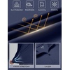 image:imageCOOFANDY Mens Quarter Zip Pullover Athletic Running Shirts Long Sleeve  14 Zip Mock Neck Lightweight Moisture Wicking Breathable UPF 50 Sun Protection Golf Workout Gym Hiking SportsNavy Blue