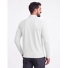 image:imageCOOFANDY Mens Quarter Zip Pullover Athletic Running Shirts Long Sleeve  14 Zip Mock Neck Lightweight Moisture Wicking Breathable UPF 50 Sun Protection Golf Workout Gym Hiking SportsWhite