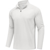 image:imageCOOFANDY Mens Quarter Zip Pullover Athletic Running Shirts Long Sleeve  14 Zip Mock Neck Lightweight Moisture Wicking Breathable UPF 50 Sun Protection Golf Workout Gym Hiking SportsWhite