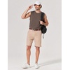 image:imageCOOFANDY Mens Sleeveless Shirts Cotton Workout Tank Tops Muscle Tee Shirt  Acid Wash Fabric Lightweight and Soft Cut Off Shirt Casual Summer Faishon Tank Relaxed and Oversized Fit Sleeveless TopBrown