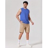 image:imageCOOFANDY Mens Sleeveless Shirts Cotton Workout Tank Tops Muscle Tee Shirt  Acid Wash Fabric Lightweight and Soft Cut Off Shirt Casual Summer Faishon Tank Relaxed and Oversized Fit Sleeveless TopLight Blue
