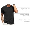 image:imageCOOFANDY Mens T Shirts Short Sleeve Soft Crew Neck Casual Basic Tee Shirts  Lightweight breathable fabric basic crewneck design easy to layer or match great for daily wear gifts amp vacationW BlackBlack 2 Pack