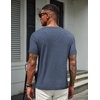 image:imageCOOFANDY Mens T Shirts Short Sleeve Soft Crew Neck Casual Basic Tee Shirts  Lightweight breathable fabric basic crewneck design easy to layer or match great for daily wear gifts amp vacationNavy Blue