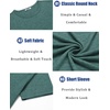 image:imageCOOFANDY Mens T Shirts Short Sleeve Soft Crew Neck Casual Basic Tee Shirts  Lightweight breathable fabric basic crewneck design easy to layer or match great for daily wear gifts amp vacationGreen