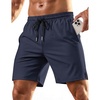 image:imageCOOFANDY Mens 7 Athletic Shorts Quick Dry Elastic Waist Gym Workout Shorts  Moisture Wicking Breathable 4Way Stretch Fabric Active Running Training Basketball Fitness Casual Daily WearNavy Blue