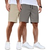 2 Pack  Dark Grey  Light Khaki