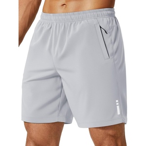 image:imageCOOFANDY Mens Athletic Running Shorts 7 9 Quick Dry Cool Mesh Gym Shorts  2 Zippered Pockets Lightweight Breathability Elastic Waistband Basketball ReadyLight Grey