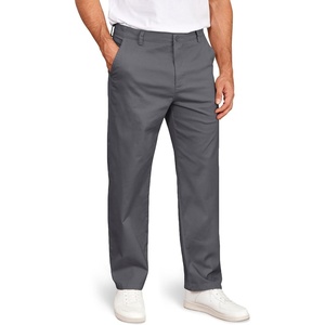 image:imageCOOFANDY Mens Casual Chinos Pants Classic Stretch Relaxed Fit Khaki Pants  Cotton Twill Fabric Straight Fit Flat Front Dress Pants Lightweight Stretch Classic Fit Slacks for Casual Work GolfDark Grey
