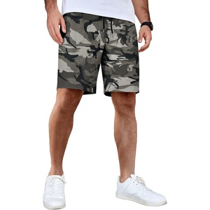 image:imageCOOFANDY Mens Casual Shorts Cotton Elastic Waist Drawstring Summer Shorts  Stretch Waist Lightweight Soft Breathable Classic fit Vacation Beach ShortsCamouflage 1