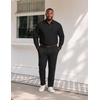 image:imageCOOFANDY Big and Tall Dress Shirts for Men Long Sleeve Wrinkle Free Button Down Shirt Stretch Business ShirtBlack