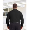 image:imageCOOFANDY Big and Tall Dress Shirts for Men Long Sleeve Wrinkle Free Button Down Shirt Stretch Business ShirtBlack