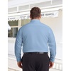 image:imageCOOFANDY Big and Tall Dress Shirts for Men Long Sleeve Wrinkle Free Button Down Shirt Stretch Business ShirtLight Blue