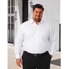 image:imageCOOFANDY Big and Tall Dress Shirts for Men Long Sleeve Wrinkle Free Button Down Shirt Stretch Business ShirtWhite