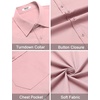 image:imageCOOFANDY Men Button Down Shirt Short Sleeve Casual Shirts Printed Dress Shirt with PocketPink