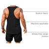 image:imageCOOFANDY Mens 3 Pack Tank Tops Gym Workout YBack Sleeveless Muscle Shirts  Bodybuilding Loose Y Back Tank Top Quicky Dry Oversized String Sleeveless Shirtsfor FitnessCasualRunningWeight LiftingBlackBlackBlack