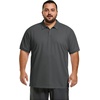 image:imageCOOFANDY Mens Big and Tall Polo Shirt Short Sleeve Cotton Pique Golf Shirt  Collared Polo 2 Button Shirt Breathable Oversized Casual Work Office Outdoor Shirt for MenDark Grey