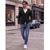image:imageCOOFANDY Mens Cardigan Sweater Long Sleeve Lightweight V Neck Knit Cardigan  Button Down Knitted Light Weight Ribbed Hem Stretch Soft Classic Fit Casual Dress Business Men CardigansBlack