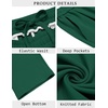 image:imageCOOFANDY Mens Casual Sweatpants Open Bottom Lounge Pants Lightweight Baggy Workout Yoga Track PantsEver Green