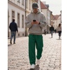 image:imageCOOFANDY Mens Casual Sweatpants Open Bottom Lounge Pants Lightweight Baggy Workout Yoga Track PantsEver Green