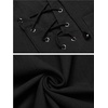 image:imageCOOFANDY Mens Cotton Linen Sleeveless Shirts Casual Tank Top Beach Tunic  LaceUp V Neck Cut Off Shirts with Chest Patch Pocket Bohemian Medieval Renaissance Hippie Shirt for Summer Vacation CrusieBlack