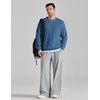image:imageCOOFANDY Mens Crewneck Sweatshirt Lightweight Casual Fall Winter Pullovers  Soft and Lightweight Solid Color Classic Fit Genderneutral Home and Outdoor Fall WinterNavy