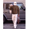 image:imageCOOFANDY Mens Crewneck Sweatshirt Lightweight Casual Fall Winter Pullovers  Soft and Lightweight Solid Color Classic Fit Genderneutral Home and Outdoor Fall WinterBrown
