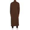 image:imageCOOFANDY Mens Lightweight Ruffle Shawl Collar Cardigan Open Front Long Length Drape Cape OvercoatBrown