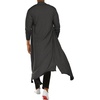 image:imageCOOFANDY Mens Lightweight Ruffle Shawl Collar Cardigan Open Front Long Length Drape Cape OvercoatDark Grey