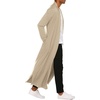 image:imageCOOFANDY Mens Lightweight Ruffle Shawl Collar Cardigan Open Front Long Length Drape Cape OvercoatMoon Grey