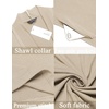 image:imageCOOFANDY Mens Lightweight Ruffle Shawl Collar Cardigan Open Front Long Length Drape Cape OvercoatMoon Grey