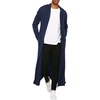 image:imageCOOFANDY Mens Lightweight Ruffle Shawl Collar Cardigan Open Front Long Length Drape Cape OvercoatNavy Blue