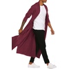 image:imageCOOFANDY Mens Lightweight Ruffle Shawl Collar Cardigan Open Front Long Length Drape Cape OvercoatRed