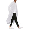 image:imageCOOFANDY Mens Lightweight Ruffle Shawl Collar Cardigan Open Front Long Length Drape Cape OvercoatWhite