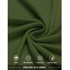 image:imageCOOFANDY Mens Long Hooded Cardigan Sleeveless Ruffle Shawl Collar Lightweight Open Front Drape Kimono VestArmy Green