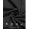 image:imageCOOFANDY Mens Long Hooded Cardigan Sleeveless Ruffle Shawl Collar Lightweight Open Front Drape Kimono VestBlack